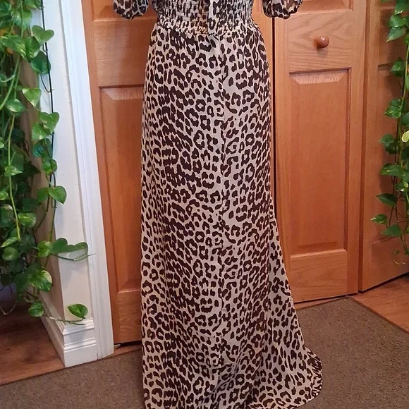 ASOS Leopard Print Maxi Dress EUC - Picture 6 of 14
